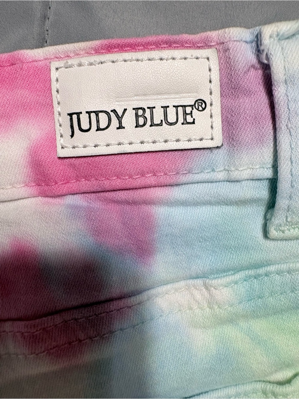 Judy Blue TieDye Denim Cutoff Shorts Size 1X 14w/16w - Picture 3 of 9